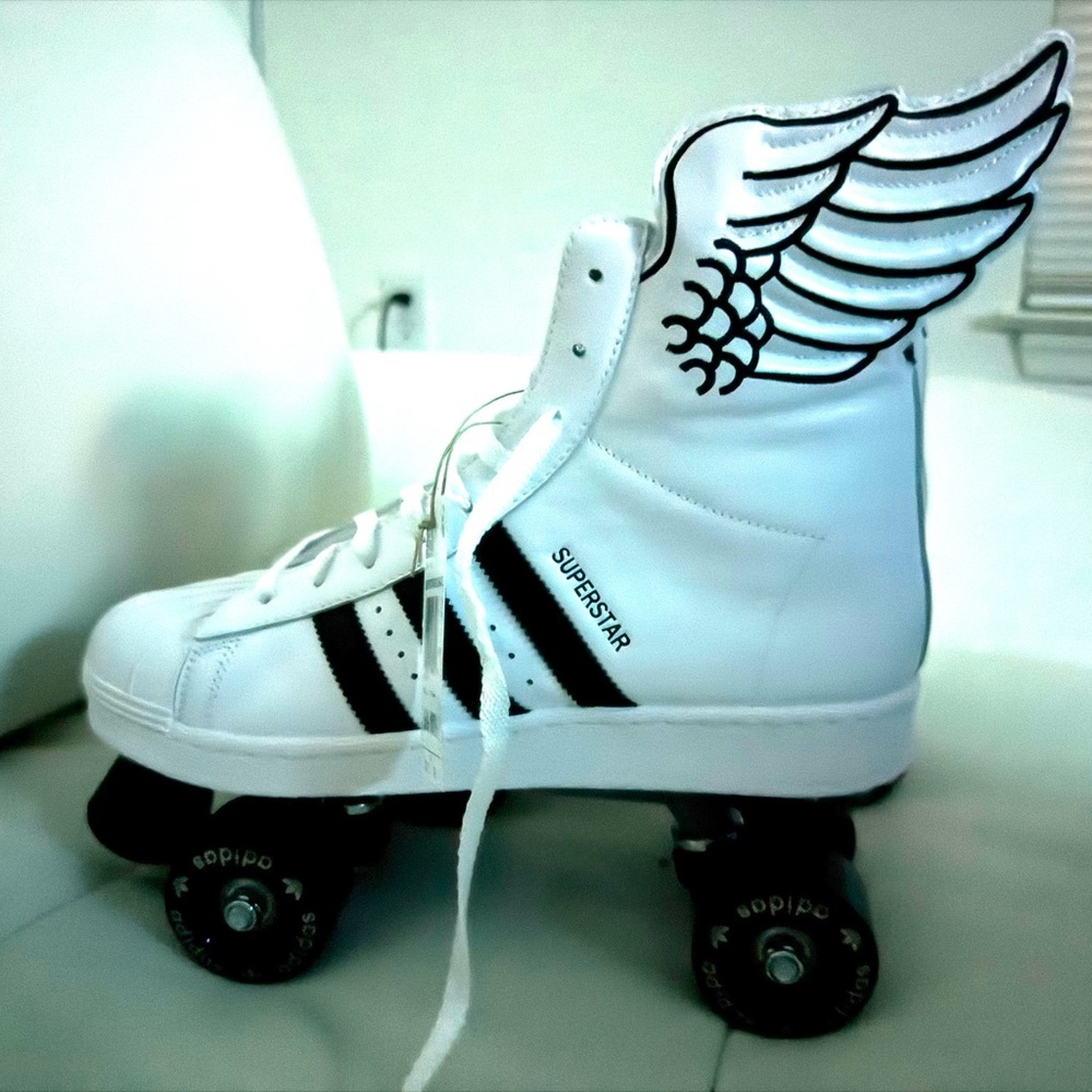 MWT ADIDAS JEREMY SCOTT SUPERSTAR ROLLER SKATES 10.5W - Picture 9 of 13